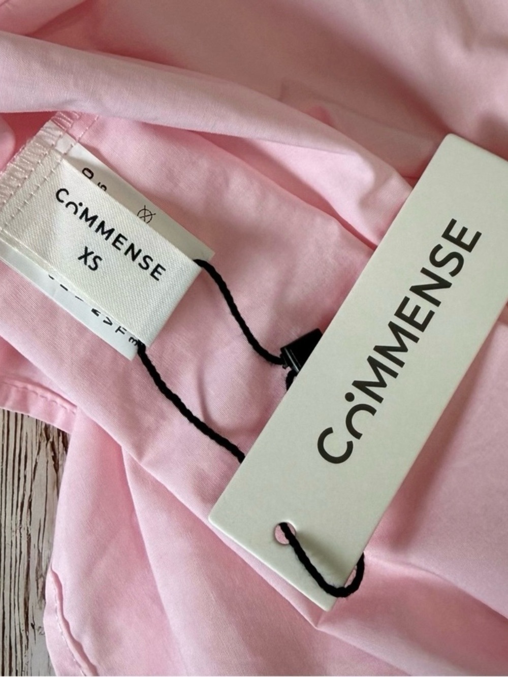 Commense Pink Backless Tiered Maxi Dress XS Coquette Balletcore Cotton Blend NWT - Picture 6 of 7